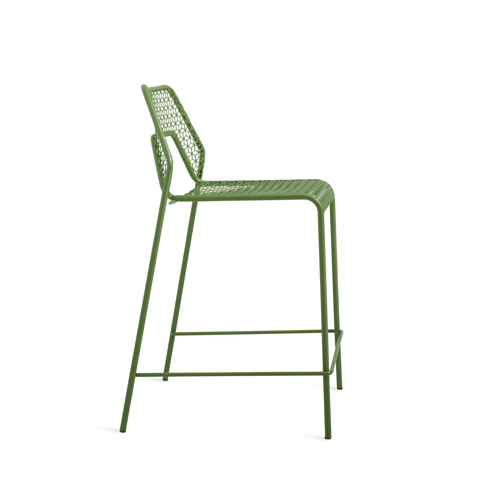 Hot Mesh Outdoor Bar Stool, Green, Counter Stool (24.4" Seat Height)