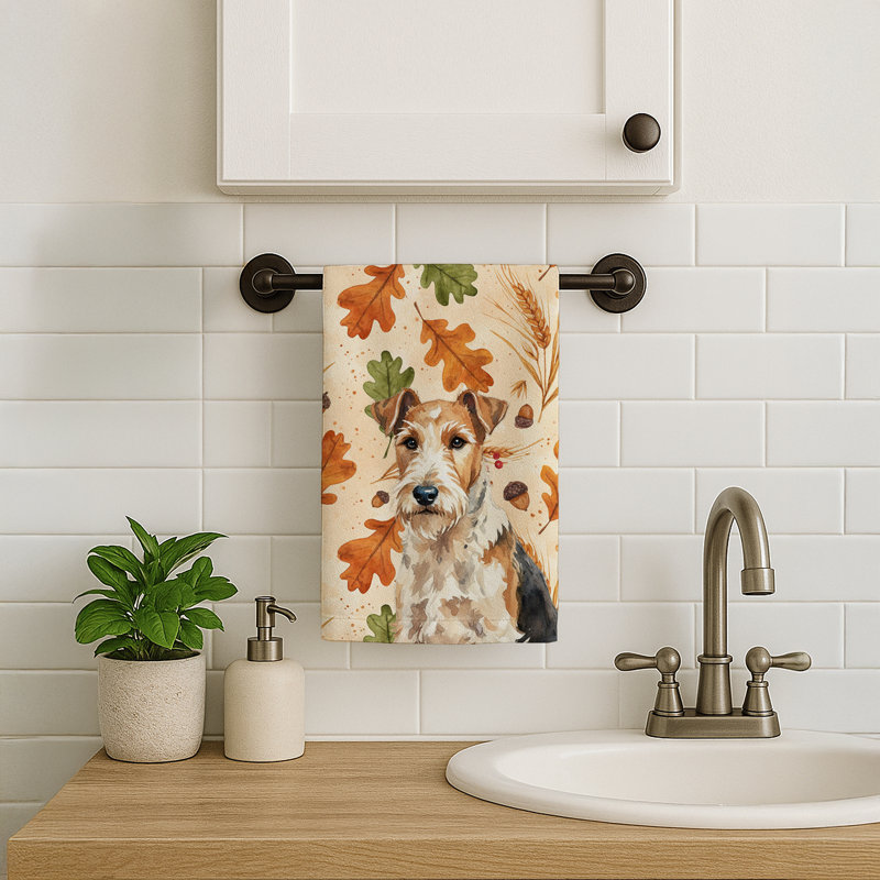 Serviette de cuisine tricolore Sheltie, Wire Fox Terrier