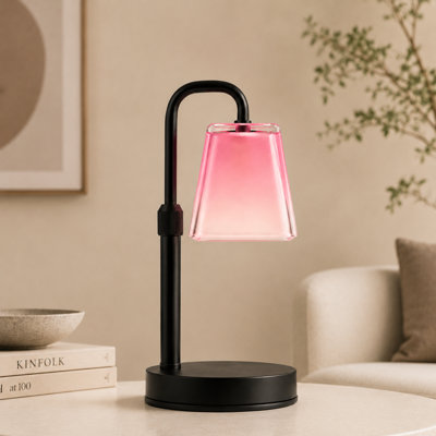 Candle Warmer Lamp with Timer & Dimmer, Wax Heating Melter for Scented Candle Jars Women House Warming Gift Heightness Adjustable bedrooms kitchen office Aesthetic Room Decor(Gradient Pink)