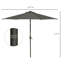 Breeann 267 cm W X 267 cm D Octagonal Tilt Market Parasol with Crank Lift-168727079