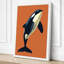 Leaping Orca Modern - Wrapped Canvas-1140839821-1140839926