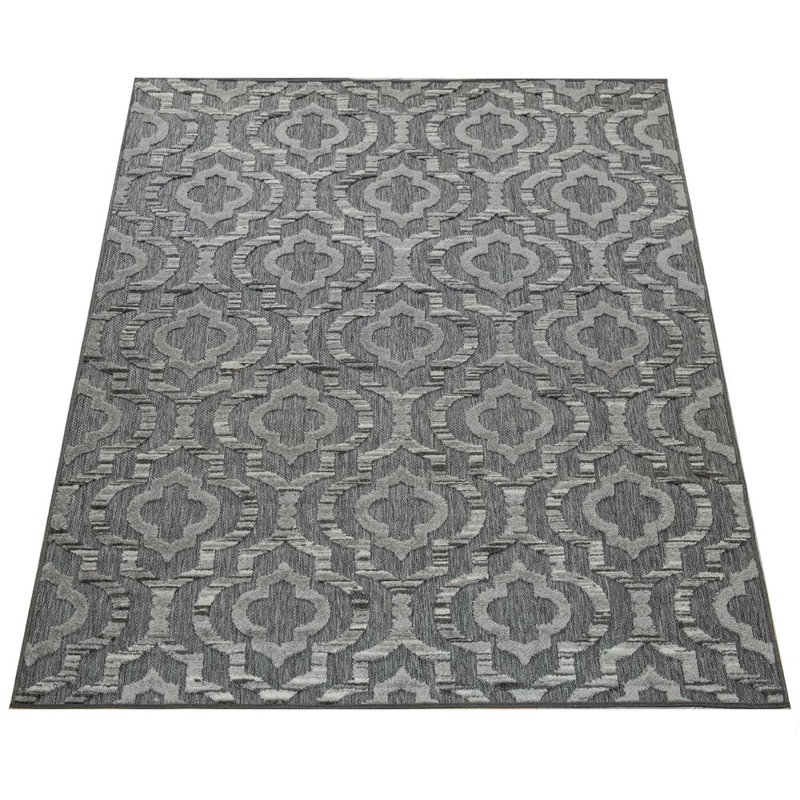 Laffey Geometric Indoor / Outdoor Area Rug, Rectangle 80 x 150cm