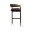 Upholstered Stool with Metal Frame-1745634575-1745634568