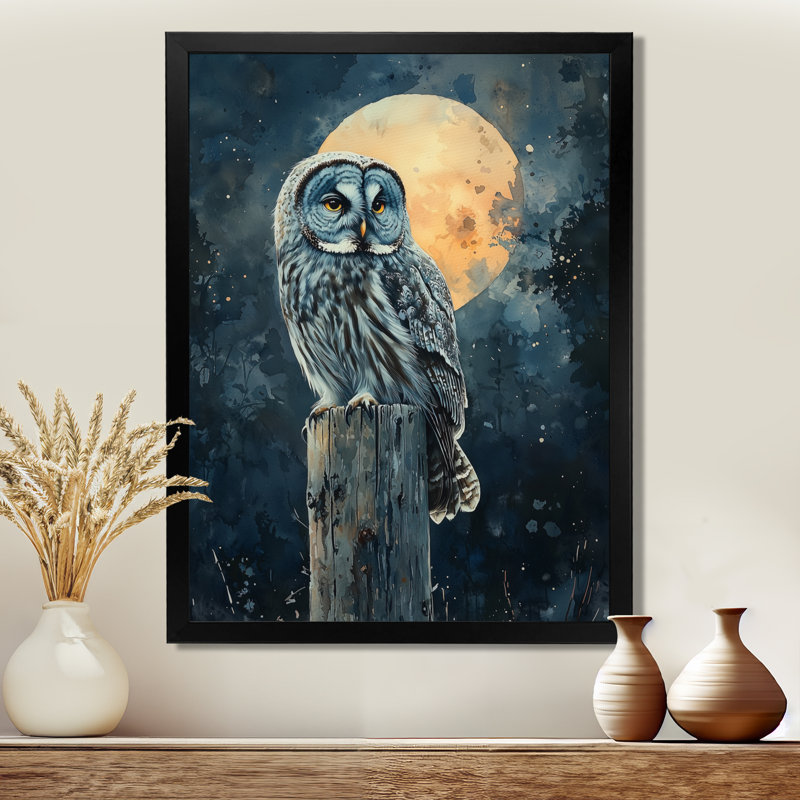 Giomar - animaux, reproduction d'art sur toile, Noir, noir, noir, noir, H 20 po x l 12 po, Picture Framed