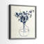 Vase floral indigo I - impression encadrée de qualité supérieure - prêt à être accroché - aucun clou requis - aucun clou requis-2056381505-2056381511