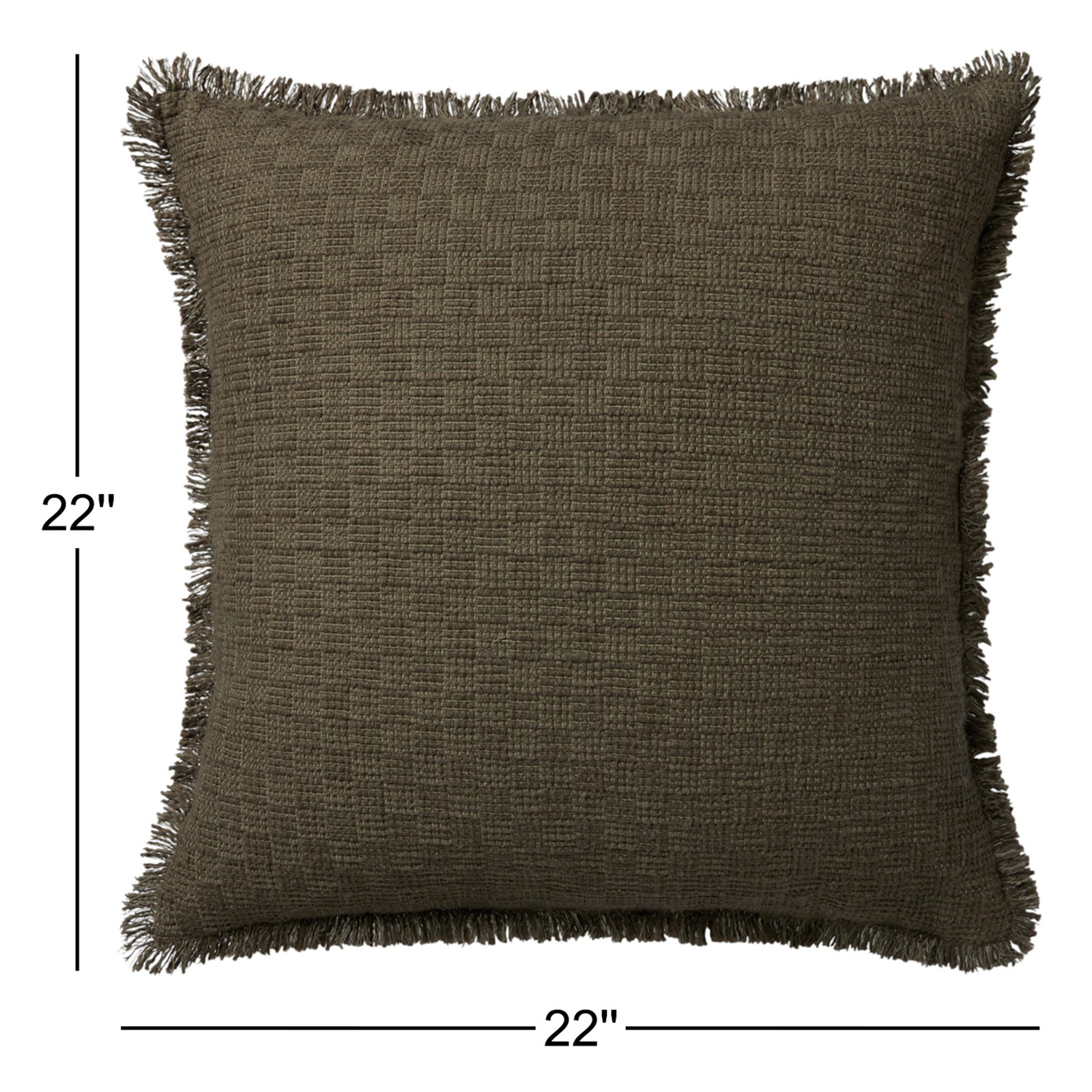 Amber Lewis x Loloi Meadowlark Pillow, Polyester/Polyfill, Dark Green