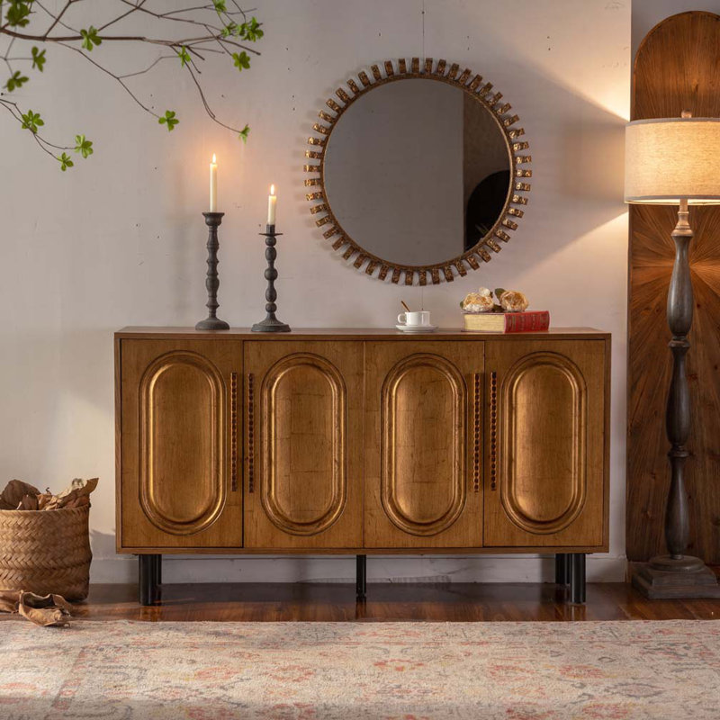 Armoire de cuisine en bois avec tablette réglable