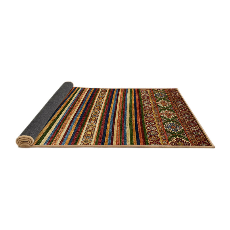Wool Abstract Indoor Rug, Round 4'