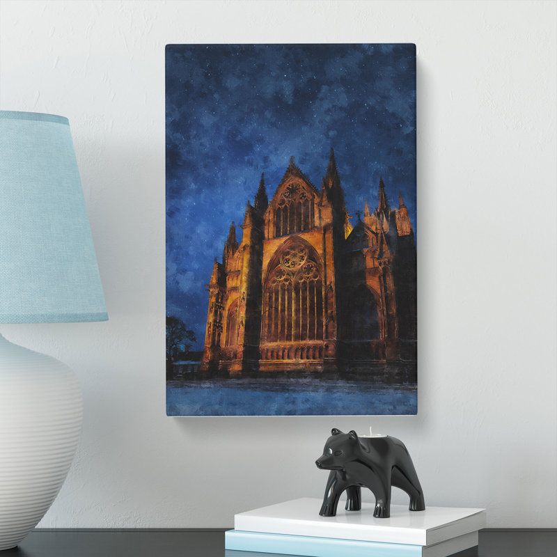 Lincoln Cathedral In England - Wrapped Canvas, 91cm H x 60cm W x 3cm D