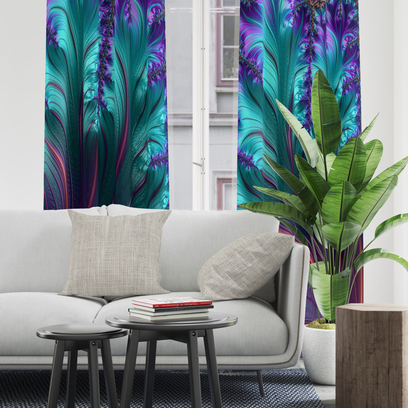 Semi Sheer Curtain Pair, 20" W x 52" L