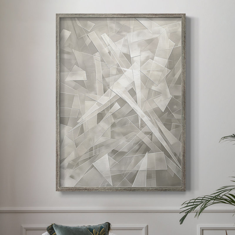 Reproduction encadrée ABSTRACT Series LVII - bois massif, H 15 po x l 12 po
