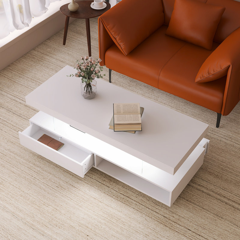 U-Can LED Coffee Table, Blanc
