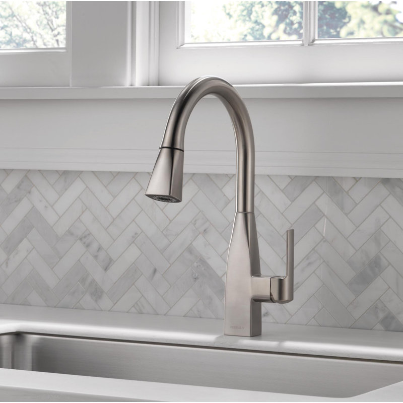 Robinet d'évier de cuisine avec douchette extractible Xander, Inoxydable