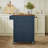 Rolling Kitchen Island with Storage Drawer, Portable Kitchen Cart on Wheels with Solid Wood Veneer-428504642
