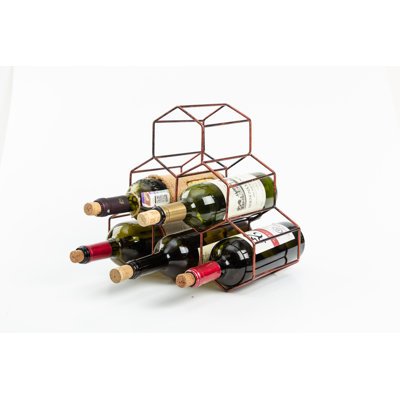 Dearri 6 Bottle Tabletop Wine Bottle Rack by Wrought Studio
