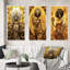 «African Floral Gorgeous Golden Goddess», 3 pièces-1074969616-1074969617