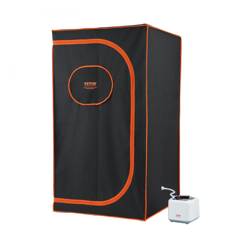 Portable Steam Sauna Tent Full Size, 1000W Personal Sauna Blanket Kit for Home Spa, Detoxify & Soothing Heated Body Therapy, Time & Temperature Remote Control With Floor  Mat