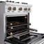 ZLINE 30” Classic Dual Fuel Stainless Steel Range w/ 4 Burner Cooktop & Convection Oven