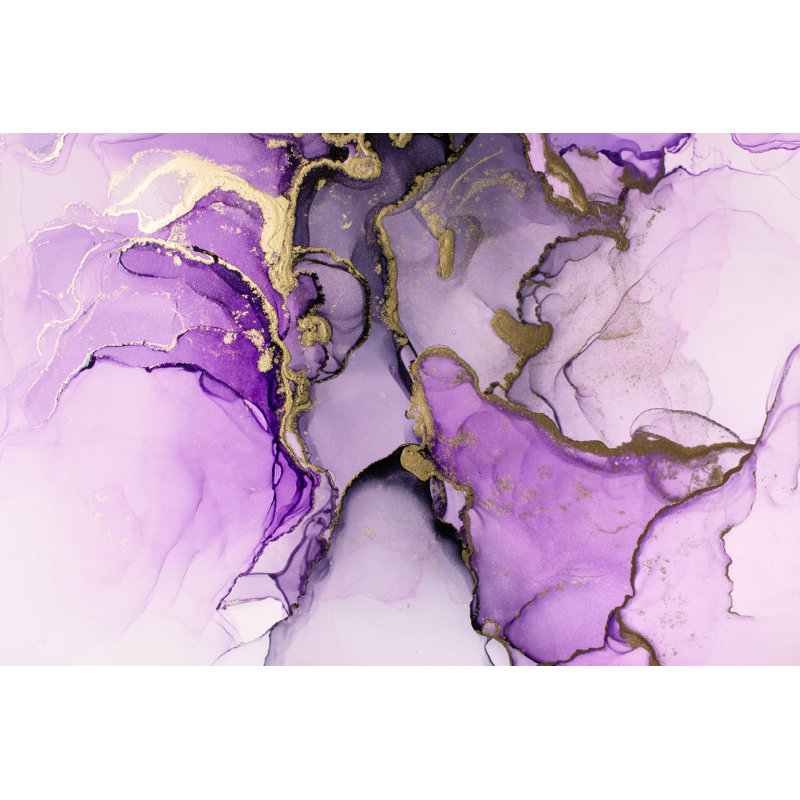 Alcohol Ink Texture - Wrapped Canvas Print, 61cm H x 91cm W x 3.8cm D