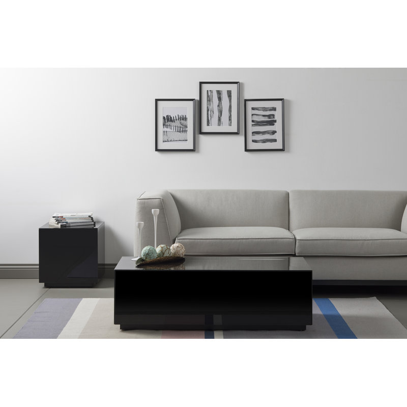 Mcmartin Glass Coffee Table, Black