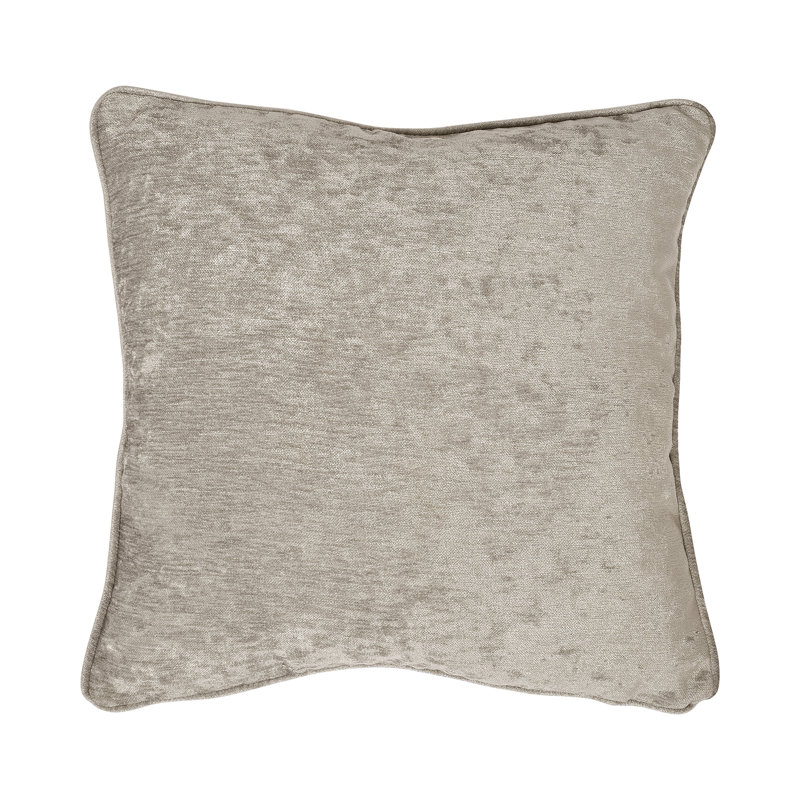 Textured Chenille Square Throw Pillow Cover, Natural