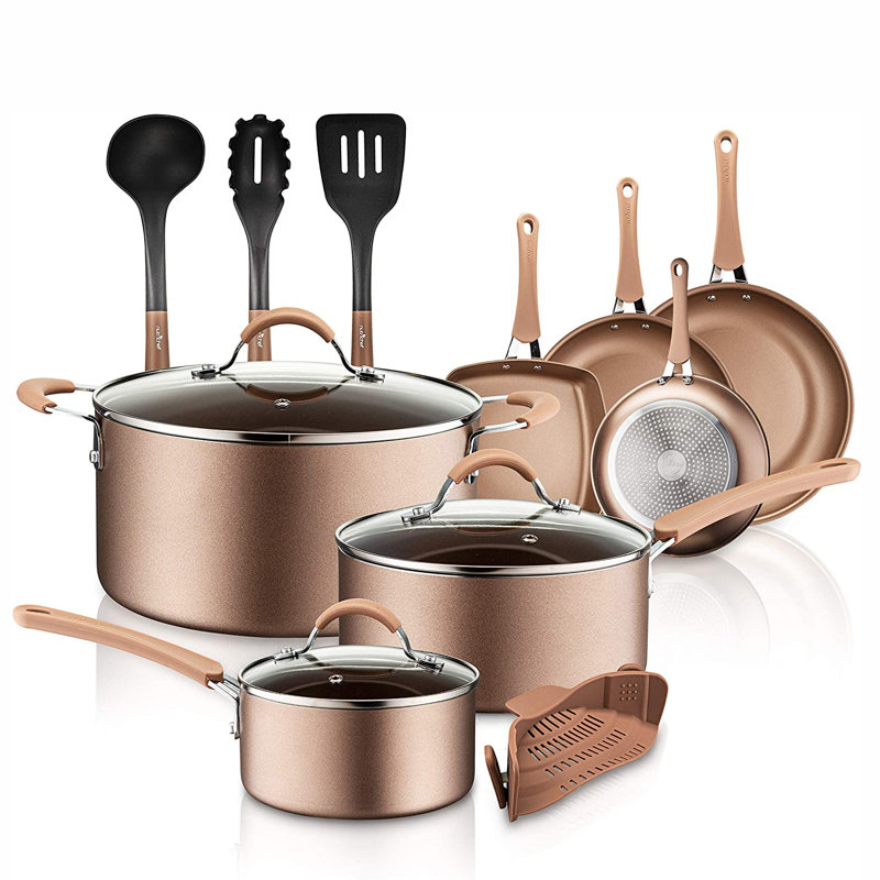 14 - Piece Non-Stick Aluminum Cookware Set
