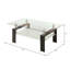Table basse avec rangement 4 pieds oecusse