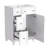 Tasnim 24 " W Freestanding Standard Free Standing Single Double Single Vanity Bathroom Vanity With Ceramic Top-1358593549