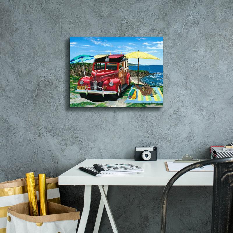 «Palisades Picnic» par Scott Westmoreland, art mural sur toile, H 12 po x l 16 po x P 0,75 po
