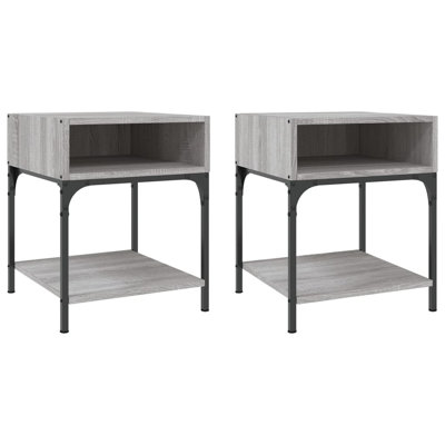 Elsaid Bedside Tables Bedside Cabinet Nightstand Side Table Engineered Wood