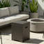 Table de couverture de réservoir de propane, cachette extérieure de cylindre pour foyer et plaque chauffante, finition en béton léger durable et élégante