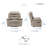 Kaniel 41" Modern & Contemporary Top Grain Leather Reclining Chair with Tab Pull Reclining Motion & Metal Reinforced Seat-1086966728