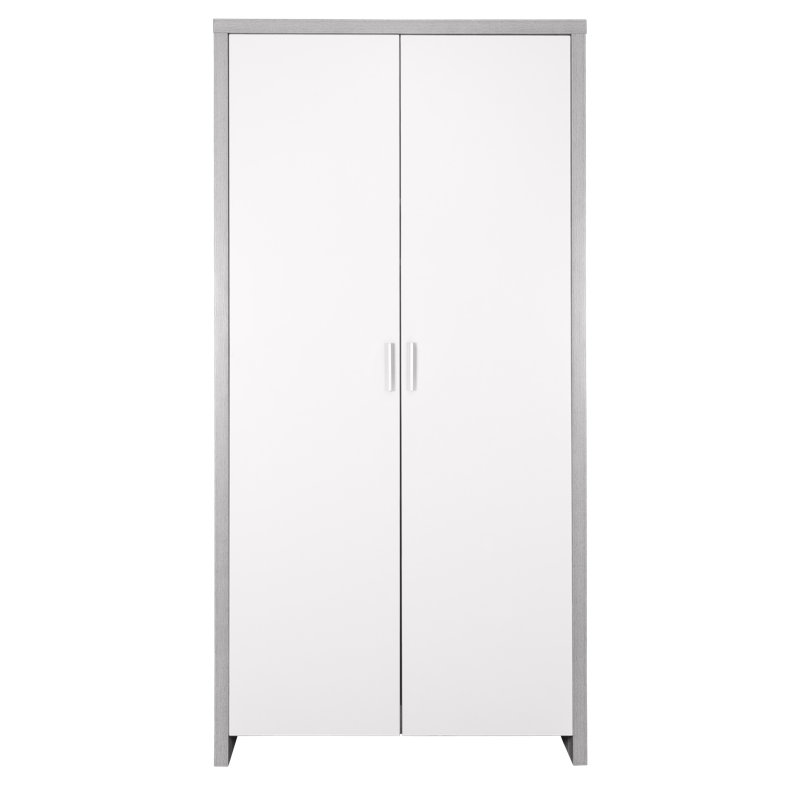 Tutti Bambini Modena 2 Door Wardrobe, White/Grey Ash