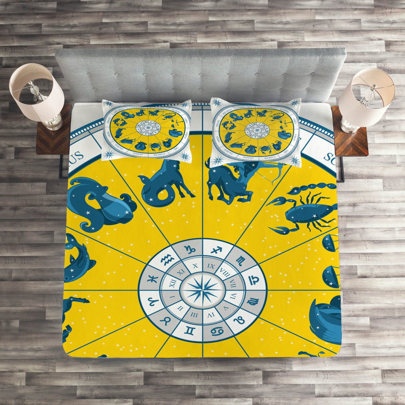 Eclectic Polyester Coverlet, King Bedspread + 2 Shams