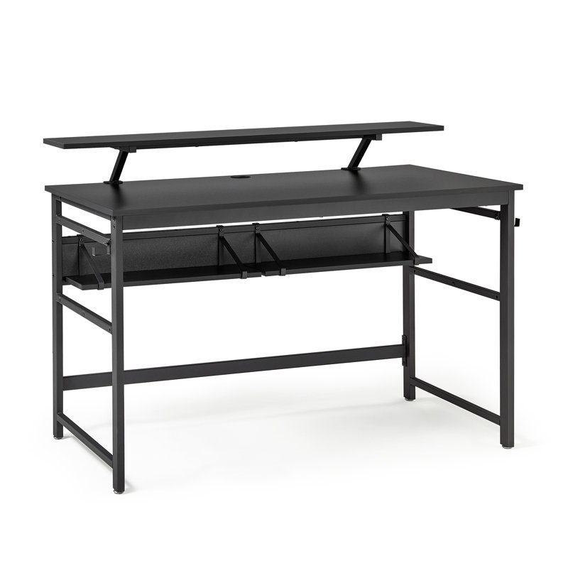 Konigstein Metal Base Computer Desk, Black