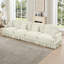 Canapé convertible polyvalent en chenille de style Mid-Century pour le salon