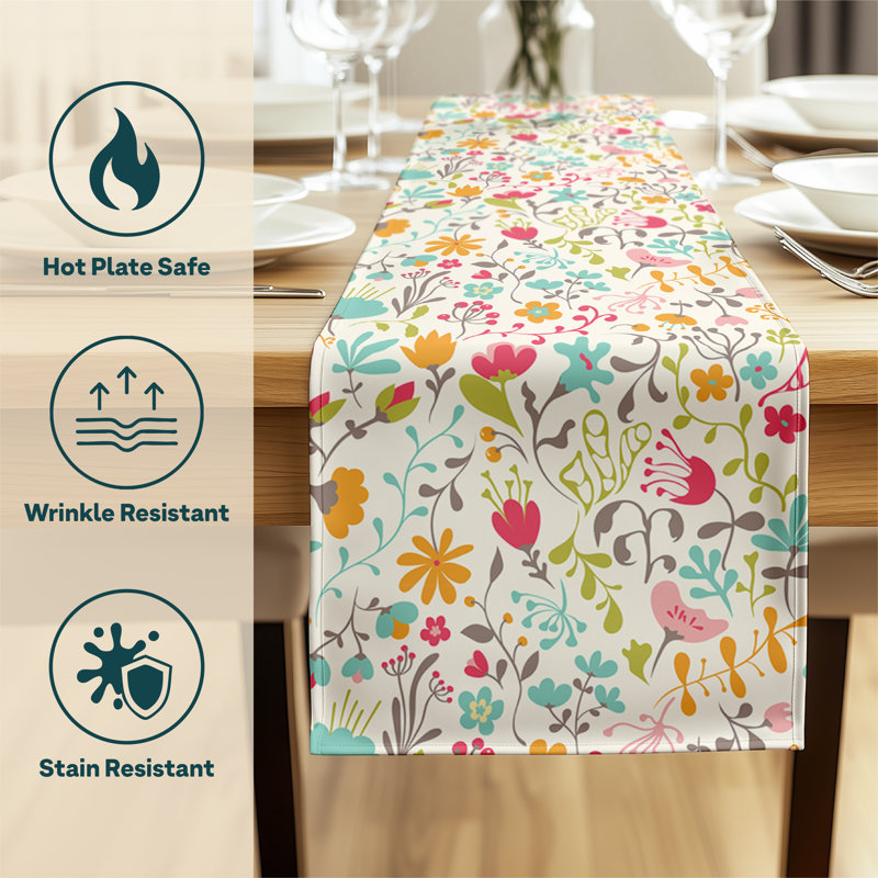 Mikell Blooming Springs Table Runner, 72" L x 12" W