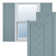 True Fit PVC Single Panel Herringbone Modern Style Fixed Mount Shutters