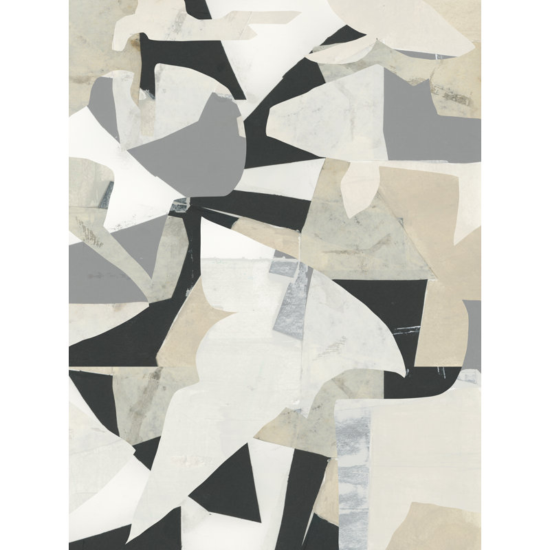 Monochrome Falls II by Cartissi - Wrapped Canvas Print, 46 cm H x 30 cm W