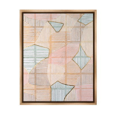 "Pastel Patterned Shapes" par Vanna Lam sur toile