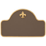 Fleur de Lis Lexington Arch Standard Two-Line Address Sign Plaque