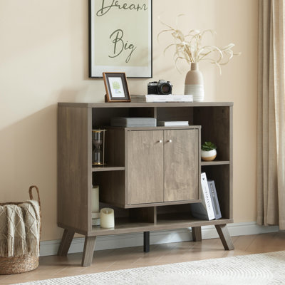 Compact display storage sideboard bookcase cabinet