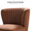 Fauteuil d'appoint Léona en velours avec pattes en métal-826244509