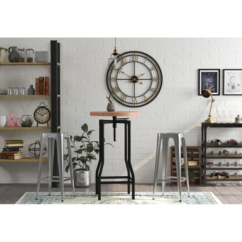 Seward Round Metal Base Dining Table