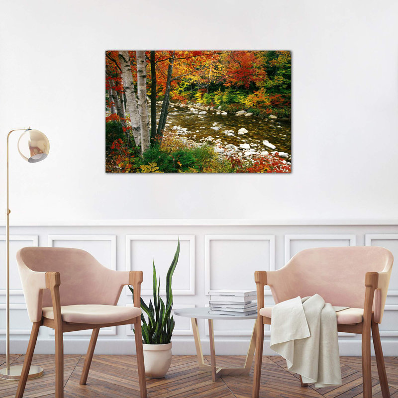 Autumn Landscape, Swift River, White Mountains, New Hampshire, Usa by Darrell Gulin - Painting on Canvas