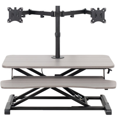 Convertisseur de bureau debout 32 "avec support pour écran double DESK-V000K-m2 Series