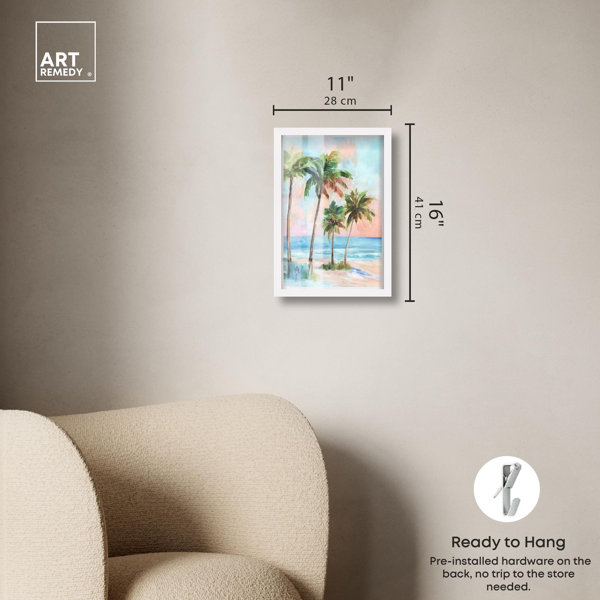 Art Remedy A Day at the Beach Coastal Art Shadowbox Print by Art Remedy ...