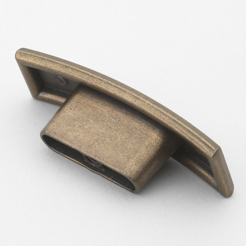 Poignée rectangulaire, Laiton antique