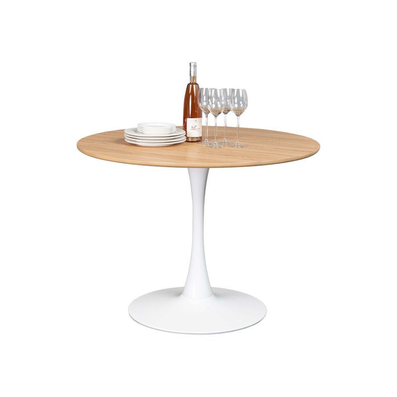 Keera Round Solid Wood Base Dining Table