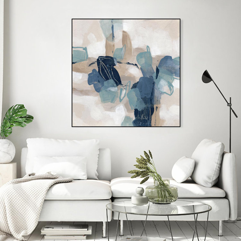 Blues Chorus Ii '', toile encadrée par Giant Art, H 30 po x l 30 po